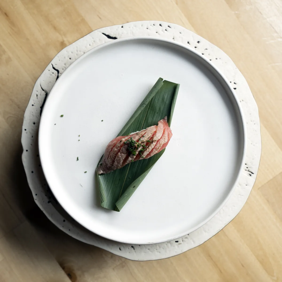 Tuna belly nigiri