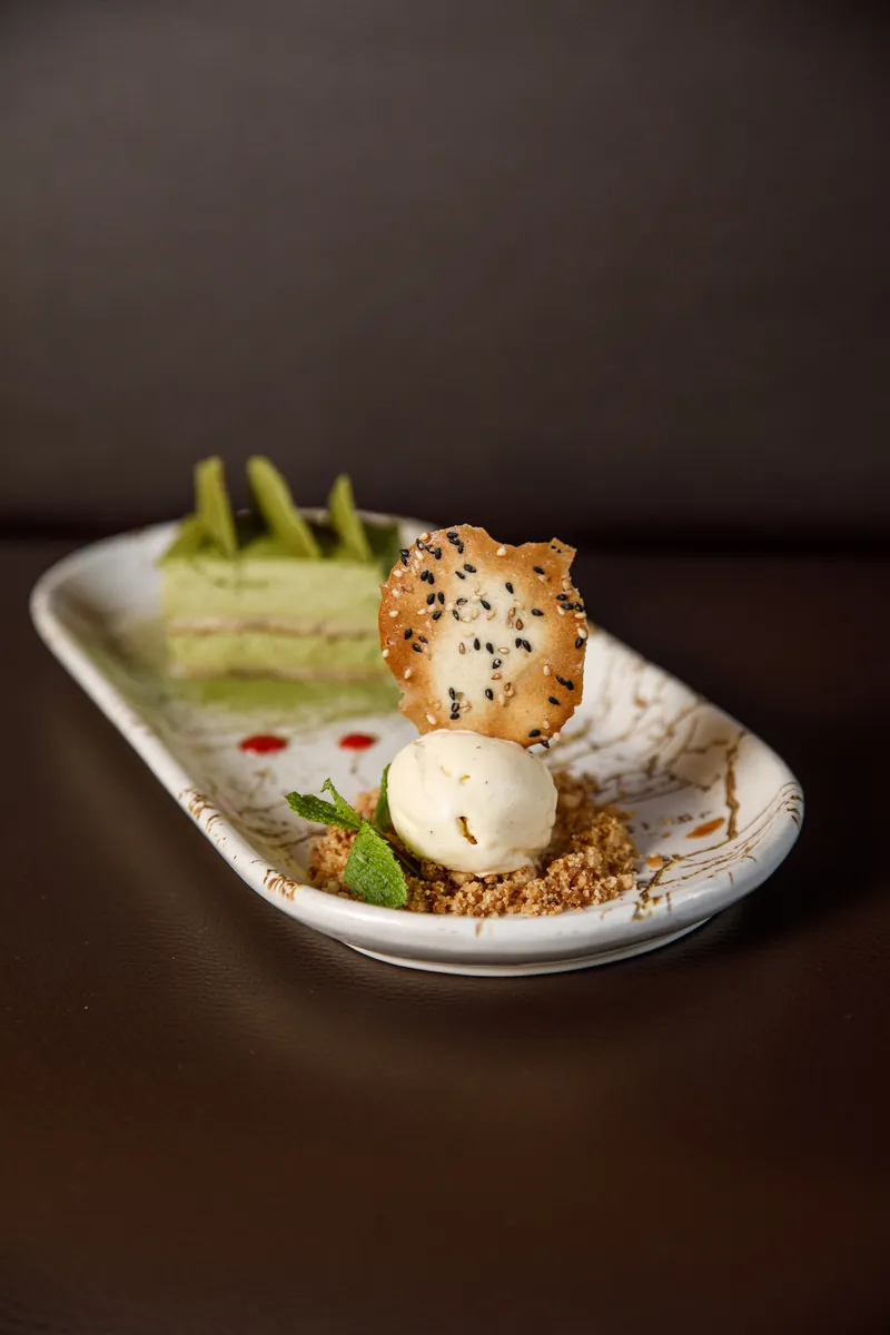 Green tea tiramisu